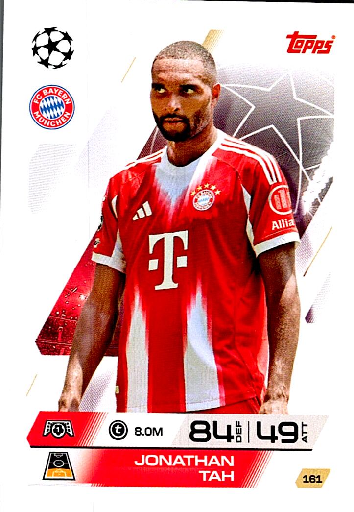 MATCH ATTAX CHAMPIONS LEAGUE 2025/2026 JONATHAN TAH Nº161