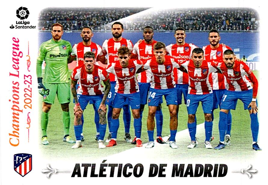Cromo Liga Este 2022/2023 ATLETICO DE MADRID CUADRO DE HONOR Nº3