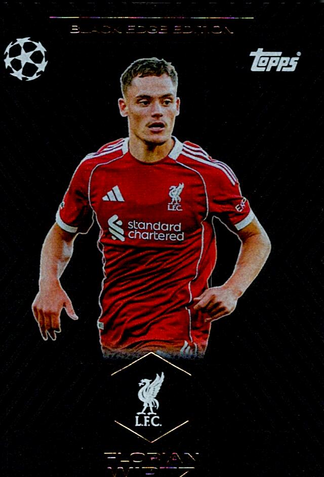 TOPPS MATCH ATTAX EXTRA 2025/26 FLORIAN WIRTZ BLACK EDGE EDITION NºBE1