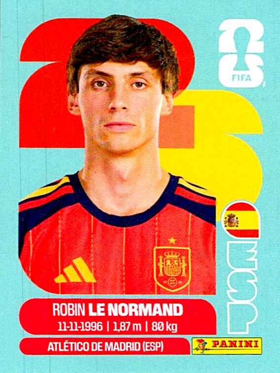 STICKERS FIFA WORLD CUP 2026 ROBIN LE NORMAND NºESP 3