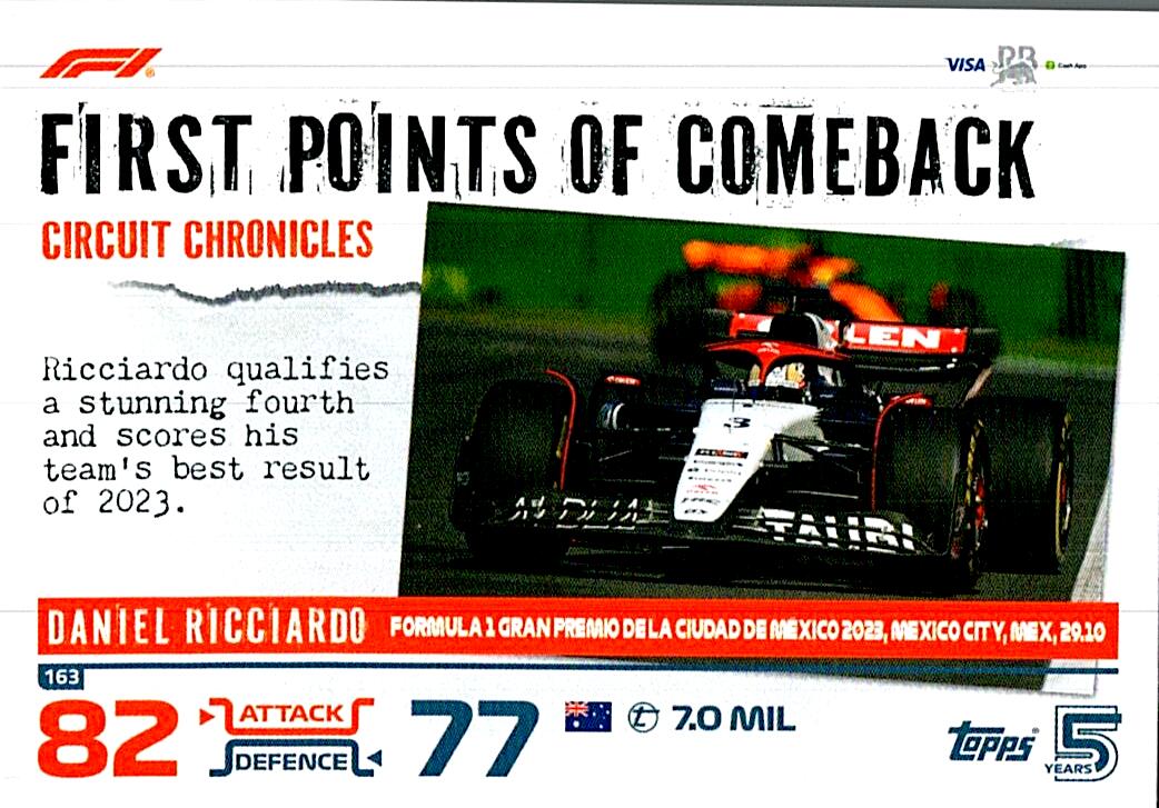 TOPPS TURBO ATTAX 2024 Nº163