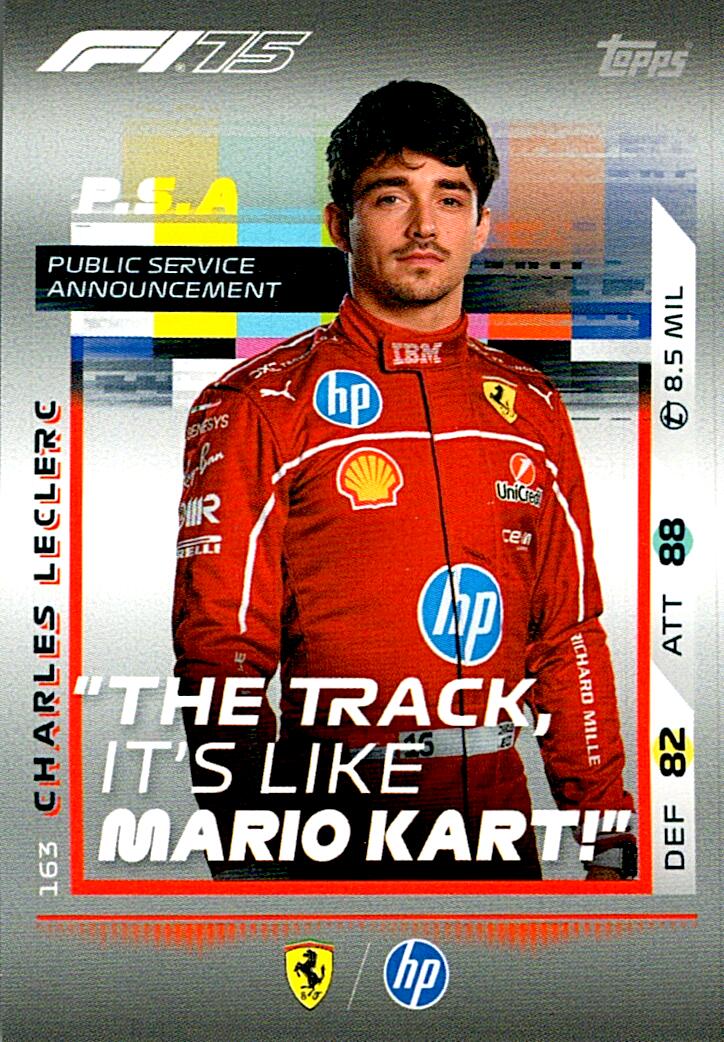 Turbo Attax 2025 P.S.A. CHARLES LECLERC nº163