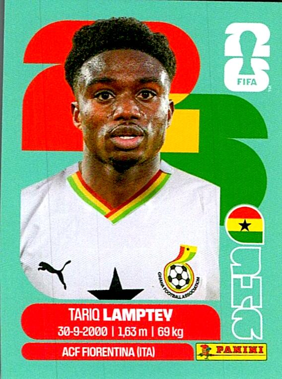 STICKERS FIFA WORLD CUP 2026 TARIQ LAMPTEY NºGHA 3
