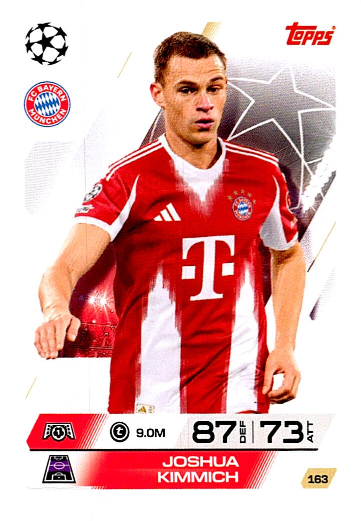 MATCH ATTAX CHAMPIONS LEAGUE 2025/2026 JOSHUA KIMMICH Nº163