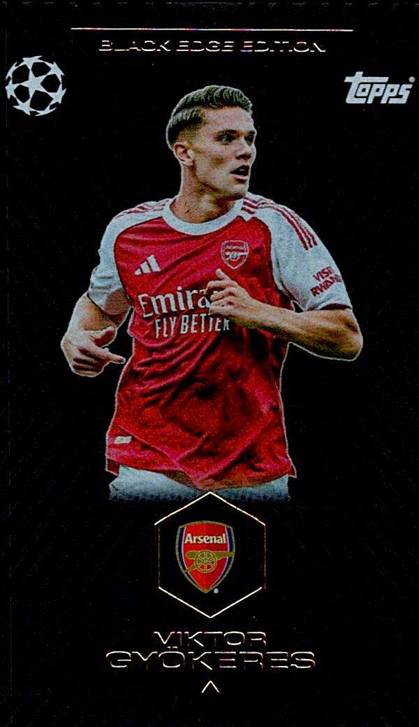 TOPPS MATCH ATTAX EXTRA 2025/26 VIKTOR GYÖKERES BLACK EDGE EDITION NºBE2