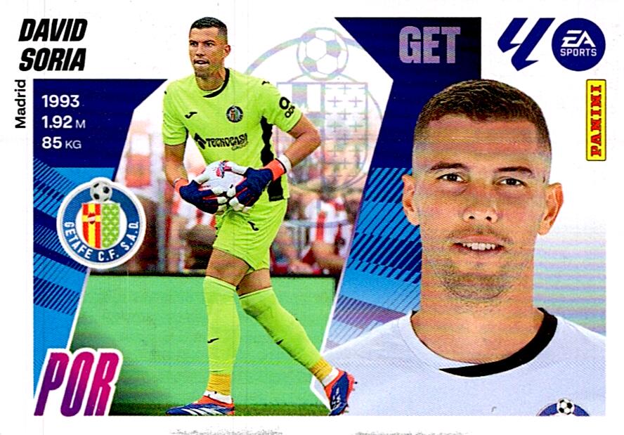 LIGA ESTE 2025/2026 GETAFE CF DAVID SORIA Nº3