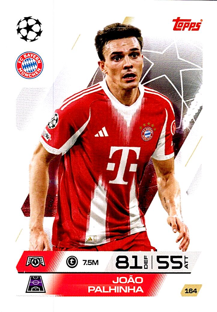 MATCH ATTAX CHAMPIONS LEAGUE 2025/2026 JOAO PALHINHA Nº164