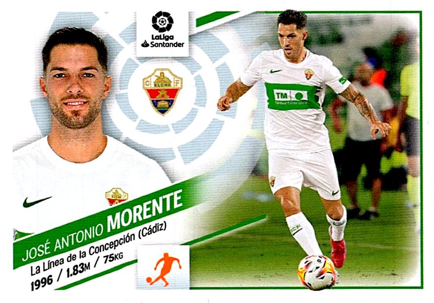 Cromo Liga Este 2022/2023 MORENTE ELCHE CF Nº17