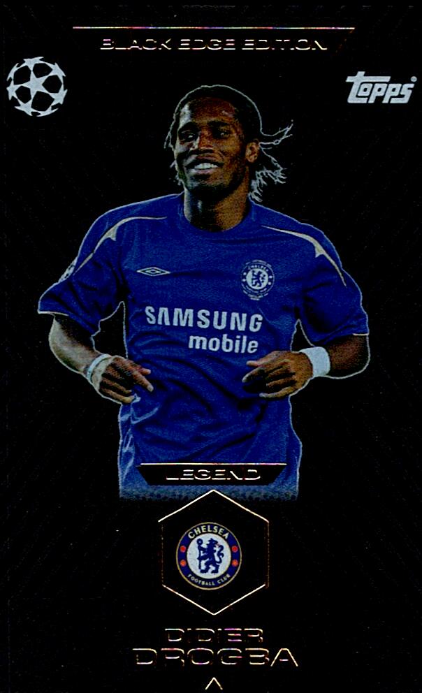 TOPPS MATCH ATTAX EXTRA 2025/26 DIDIER DROGBA BLACK EDGE EDITION NºBE3