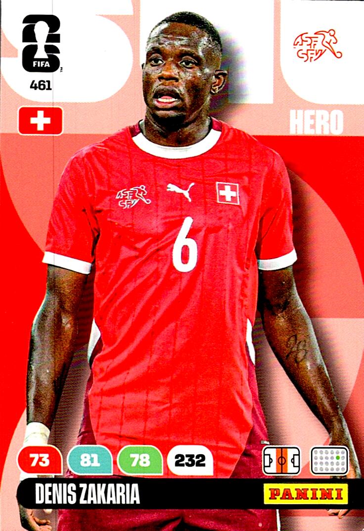 ADRENALYN WORLD CUP 2026 DENIS ZAKARIA SWITZERLAND Nº461