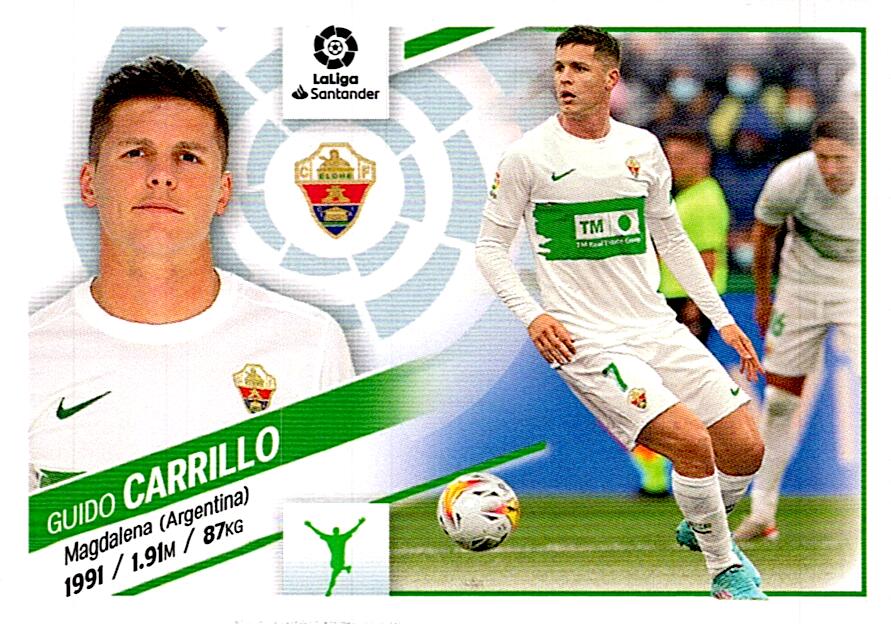 Cromo Liga Este 2022/2023 CARRILLO ELCHE CF Nº18A