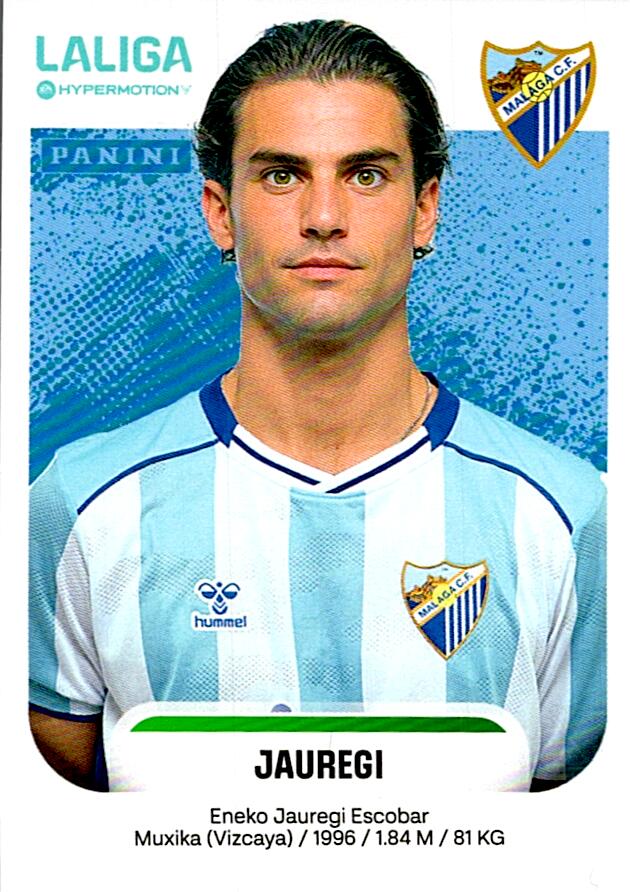 LALIGA HYPERMOTION 2025-26 JAUREGUI MALAGA Nº302B