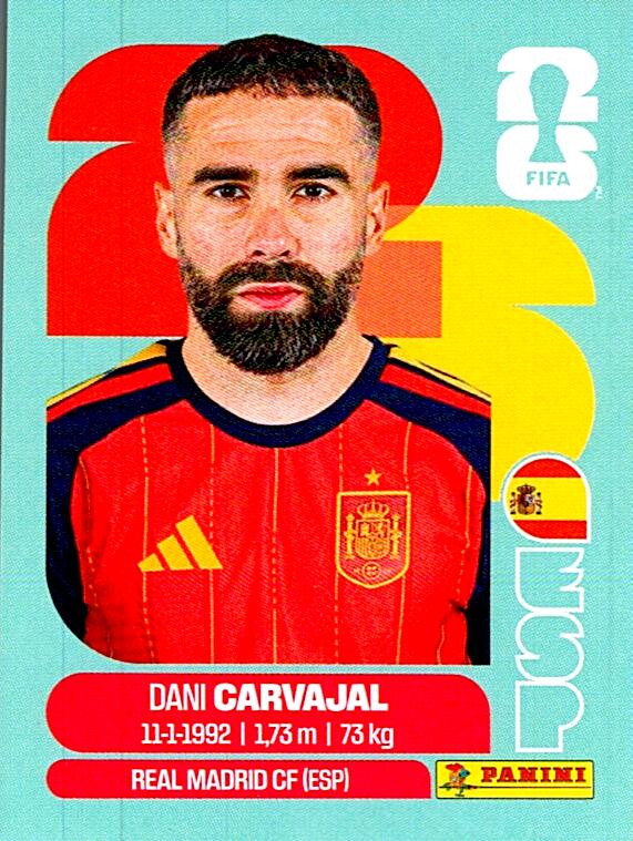 STICKERS FIFA WORLD CUP 2026 DANI CARBAJAL NºESP 7