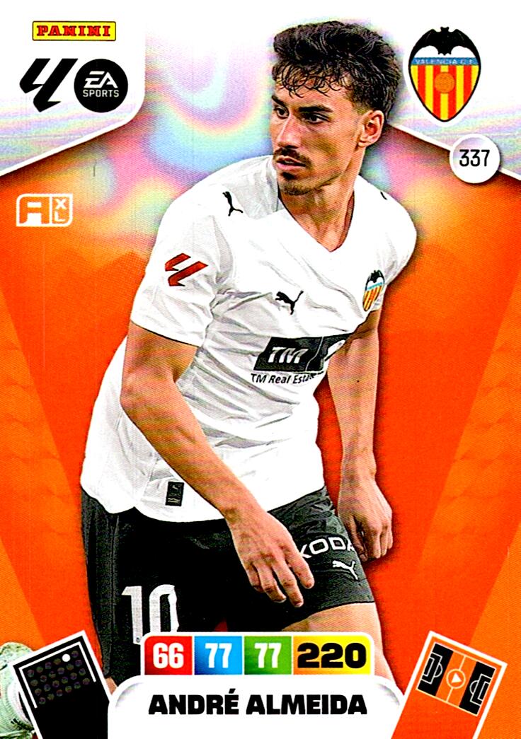 ADRENALYN LA LIGA 2025/2026 ANDRE ALMEIDA VALENCIA CF Nº337
