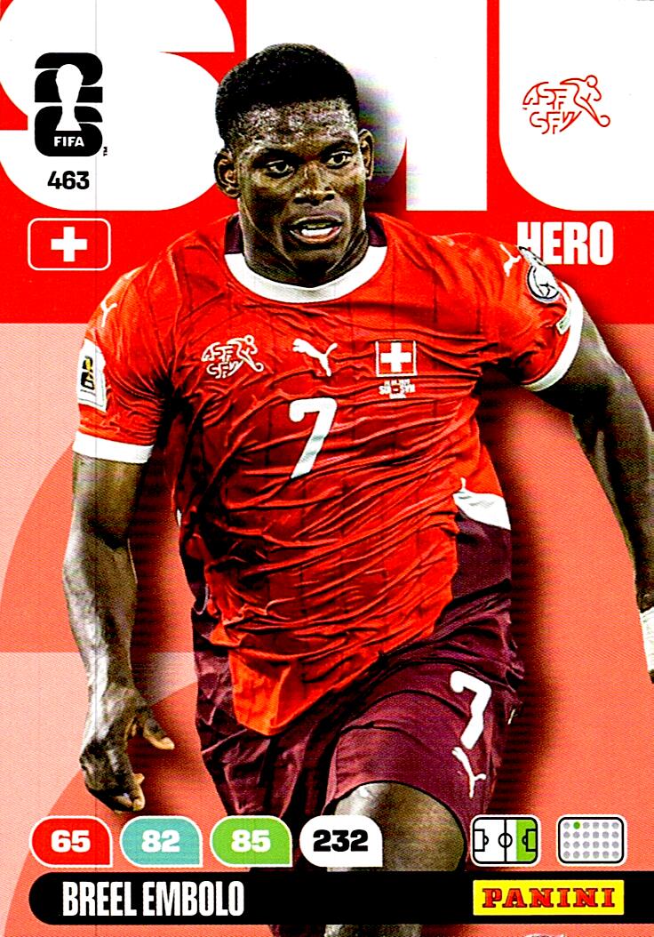 ADRENALYN WORLD CUP 2026 BREEL EMBOLO SWITZERLAND Nº463