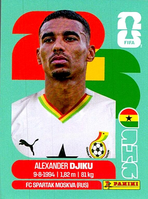STICKERS FIFA WORLD CUP 2026 ALEXANDER DJIKU NºGHA 6