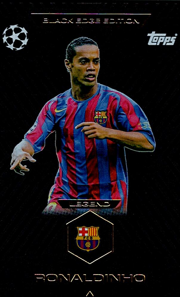 TOPPS MATCH ATTAX EXTRA 2025/26 RONALDINHO BLACK EDGE EDITION NºBE5