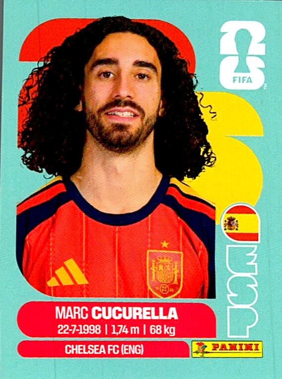 STICKERS FIFA WORLD CUP 2026 MARC CUCURELLA NºESP 8