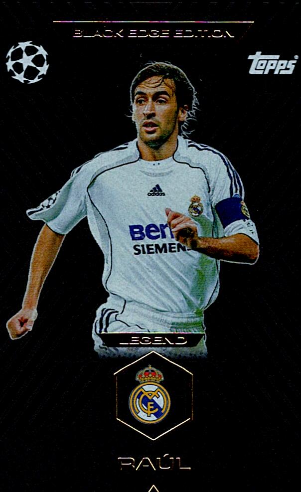 TOPPS MATCH ATTAX EXTRA 2025/26 RAUL BLACK EDGE EDITION NºBE6
