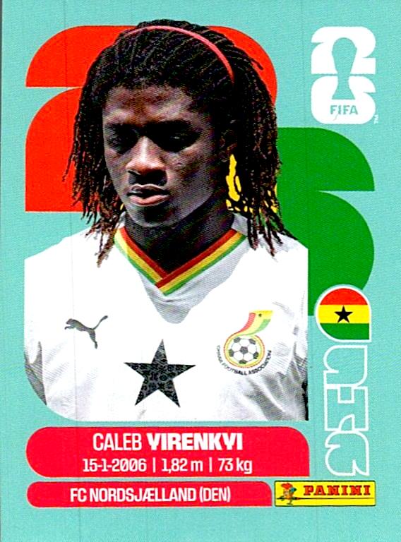 STICKERS FIFA WORLD CUP 2026 CALEB YIRENKYI NºGHA 8