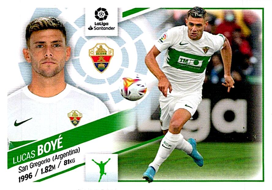 Cromo Liga Este 2022/2023 BOYE ELCHE CF Nº20