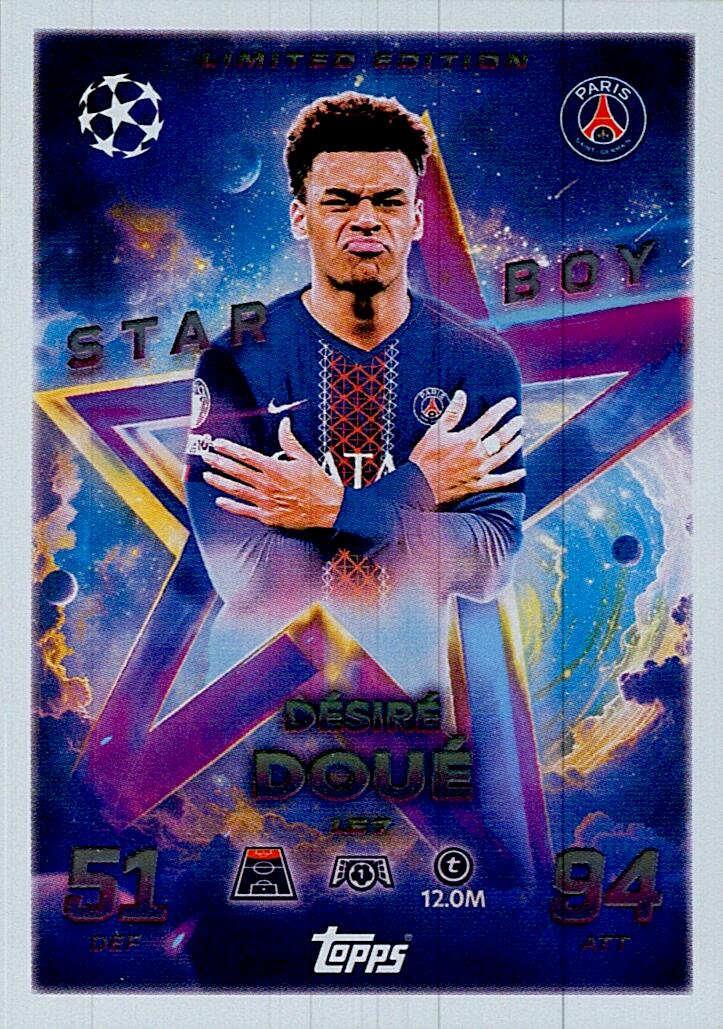 MATCH ATTAX CHAMPIONS LEAGUE 2025/2026 DOUE LIMITED EDITION NºLE7