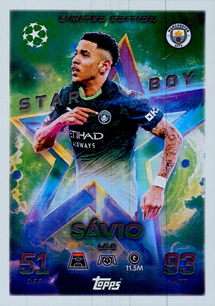 MATCH ATTAX CHAMPIONS LEAGUE 2025/2026 SAVIO LIMITED EDITION NºLE8