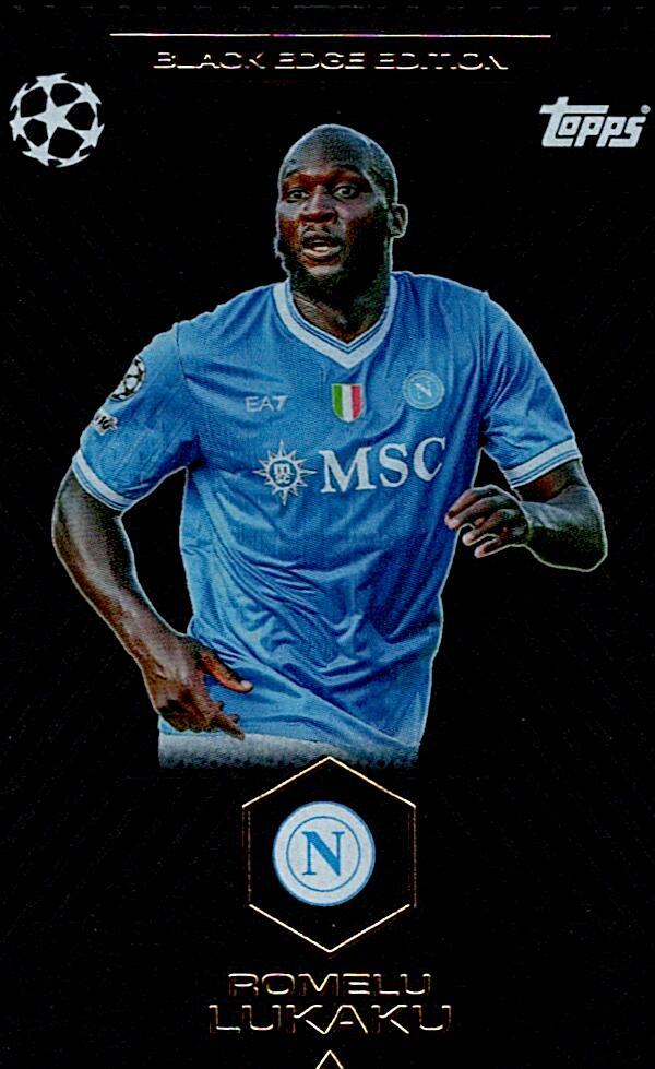 TOPPS MATCH ATTAX EXTRA 2025/26 ROMELU LUKAKU BLACK EDGE EDITION NºBE8