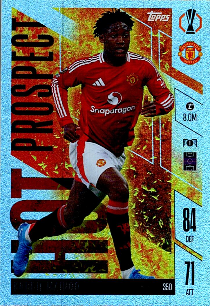 Match Attax Extra 2025 Kobbie Mainoo Hot Prospect nº350