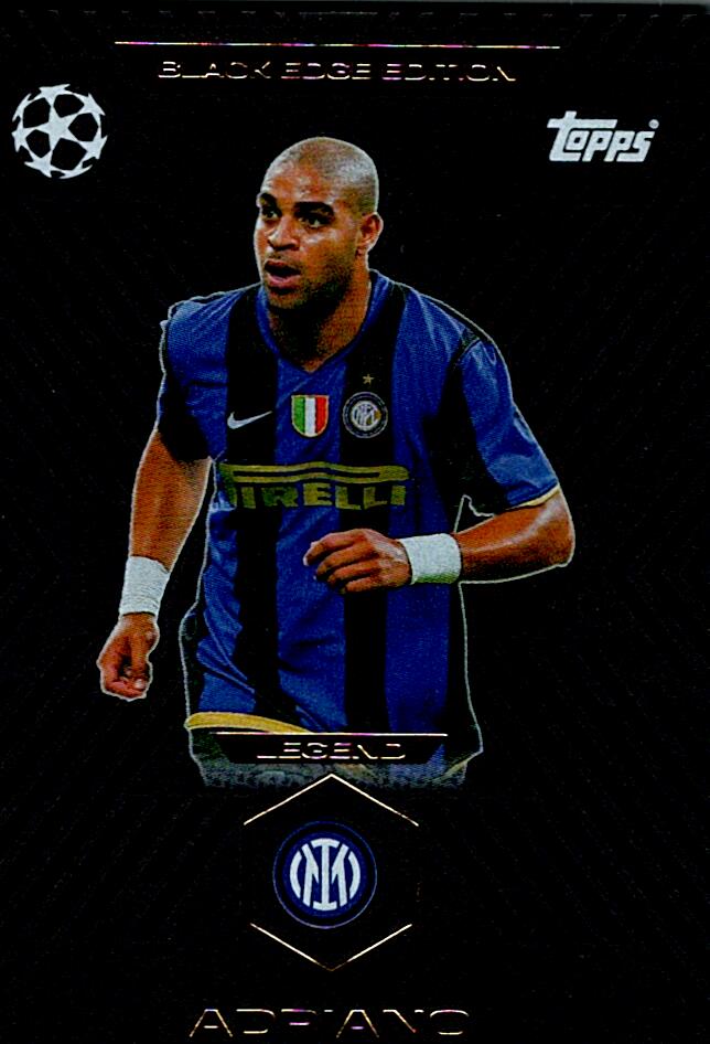 TOPPS MATCH ATTAX EXTRA 2025/26 ADRIANO BLACK EDGE EDITION NºBE9