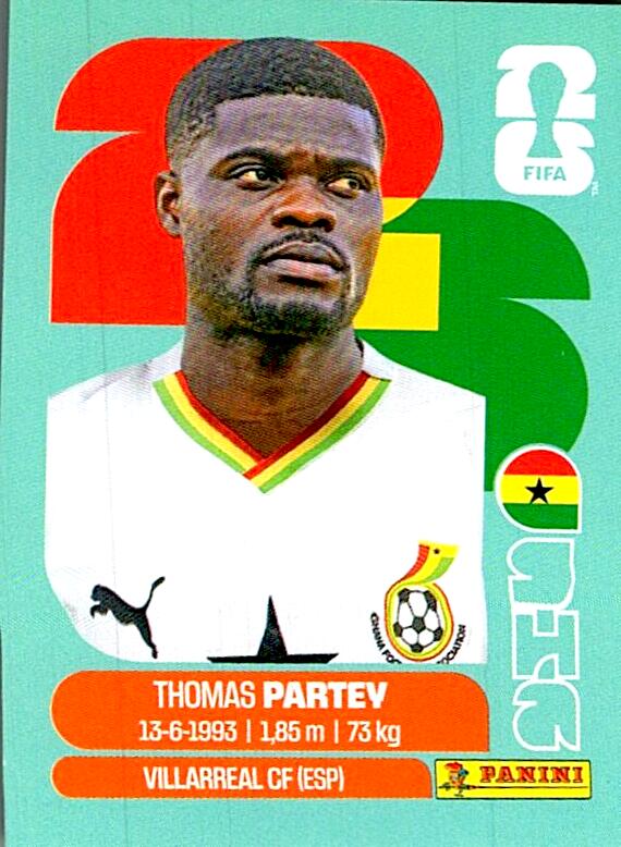 STICKERS FIFA WORLD CUP 2026 THOMAS PARTEY NºGHA 10