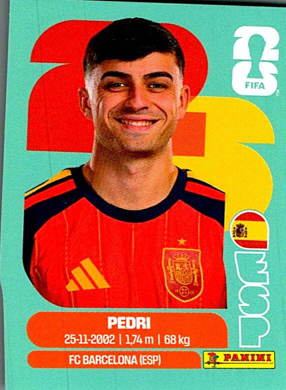 STICKERS FIFA WORLD CUP 2026 PEDRI NºESP 11