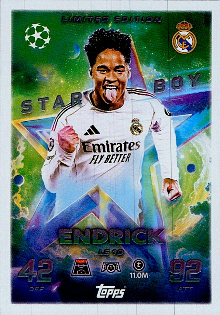 MATCH ATTAX CHAMPIONS LEAGUE 2025/2026 ENDRICK LIMITED EDITION NºLE10