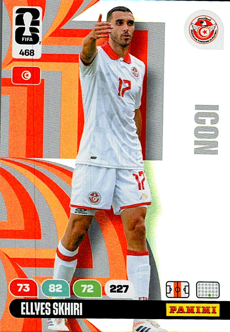 ADRENALYN WORLD CUP 2026 ELLYES SKHIRI TUNISIA ICON Nº468