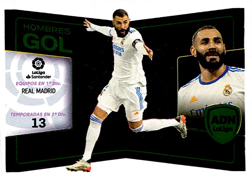 Cromo Liga Este 2022/2023 BENZEMA HOMBRES GOL Nº3