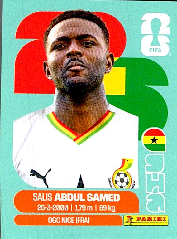 STICKERS FIFA WORLD CUP 2026 SALIS ABDUL SAMED NºGHA 11
