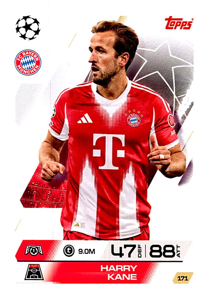 MATCH ATTAX CHAMPIONS LEAGUE 2025/2026 HARRY KANE Nº171