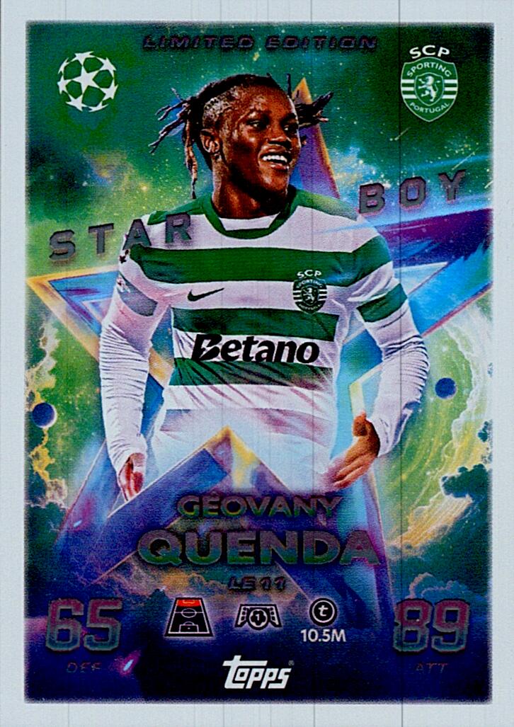 MATCH ATTAX CHAMPIONS LEAGUE 2025/2026 QUENDA LIMITED EDITION NºLE11