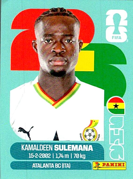 STICKERS FIFA WORLD CUP 2026 KAMALDEEN SULEMANA NºGHA 12