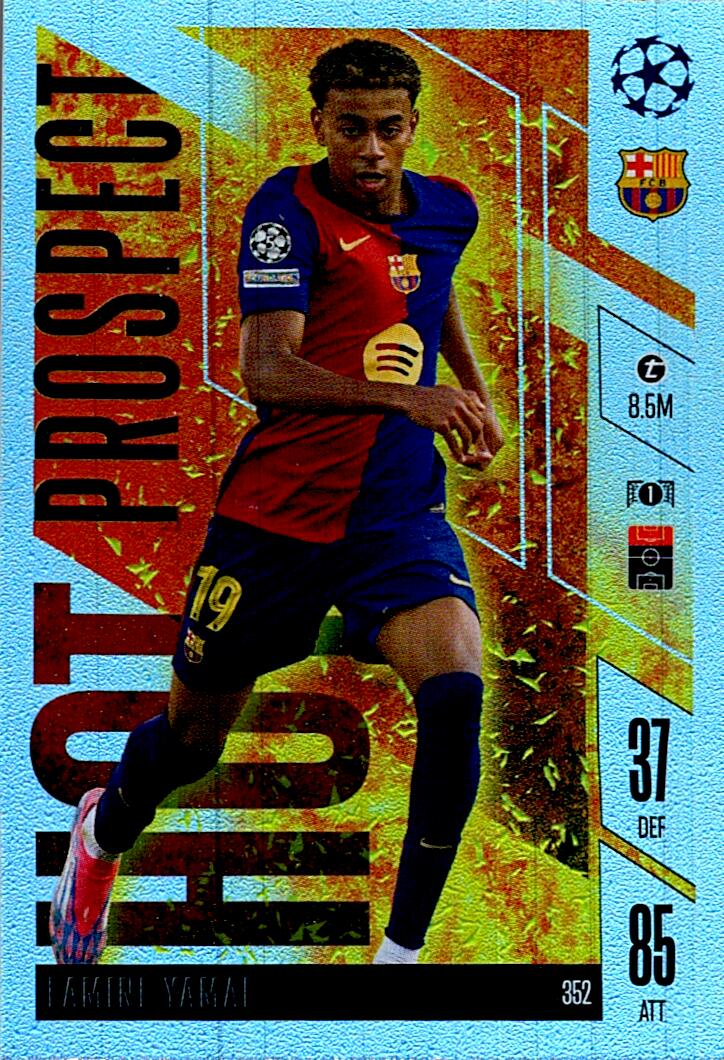 Match Attax Extra 2025 Lamine Yamal Hot Prospect nº352