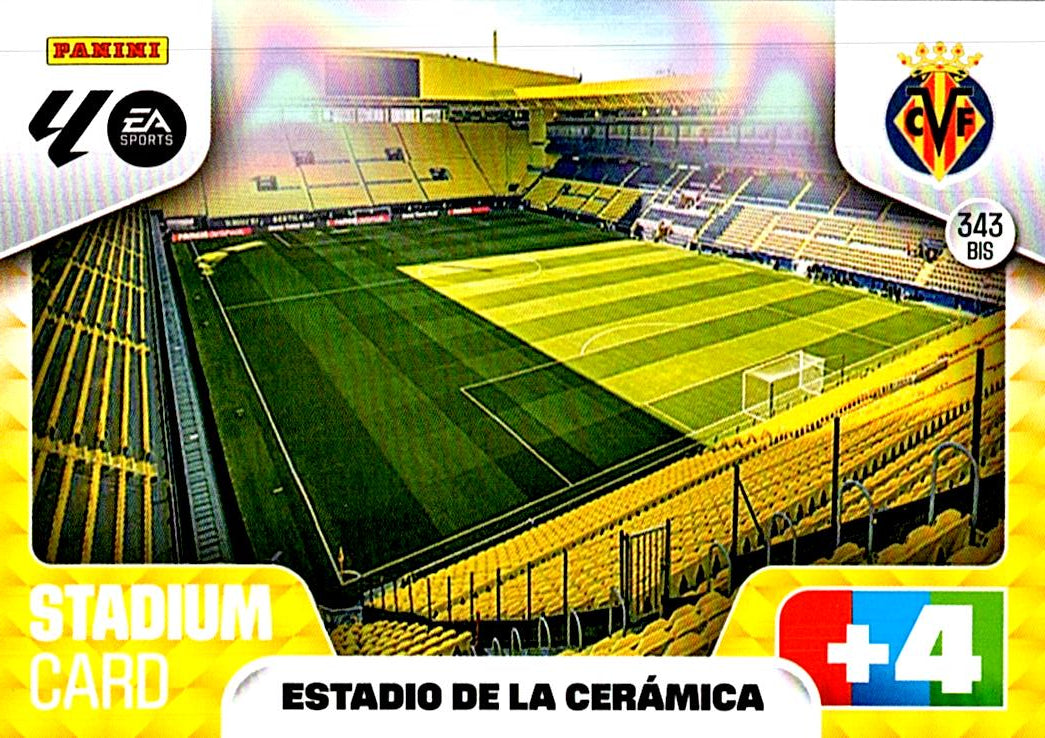 ADRENALYN LA LIGA 2025/2026 ESTADIO DE LA CERAMICA VILLARREAL CF Nº343 BIS