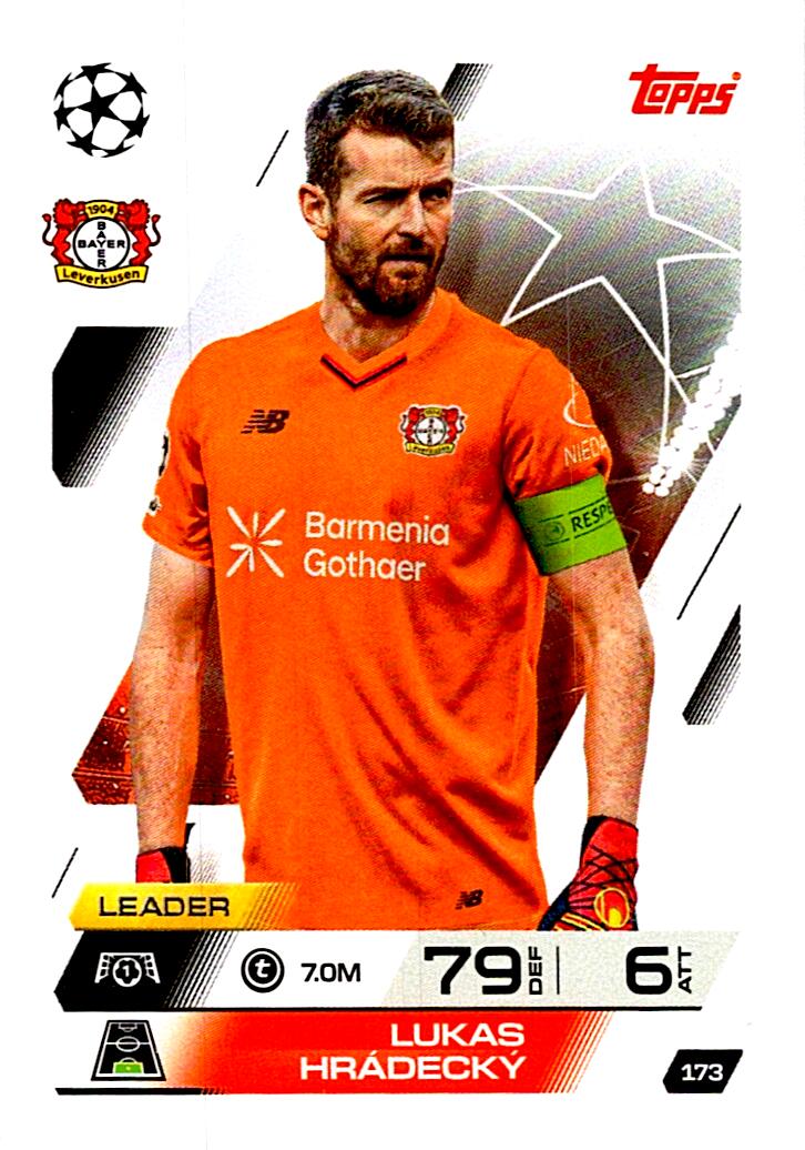 MATCH ATTAX CHAMPIONS LEAGUE 2025/2026 LUKAS HRADECKY Nº173