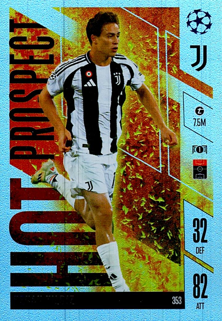 Match Attax Extra 2025 Kenan Yildiz Hot Prospect nº353