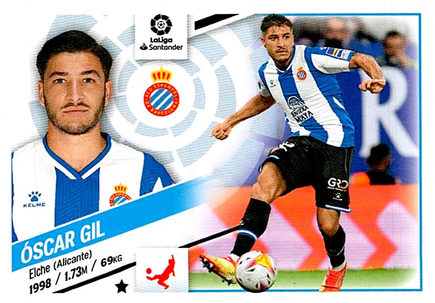 Cromo Liga Este 2022/2023 OSCAR GIL RCD ESPANYOL Nº5