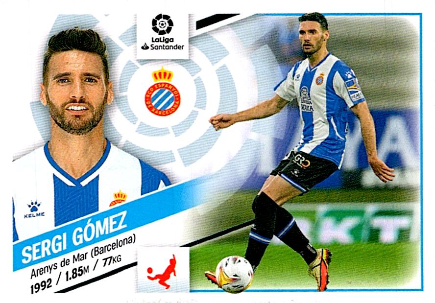 Cromo Liga Este 2022/2023 SERGI GOMEZ RCD ESPANYOL Nº6