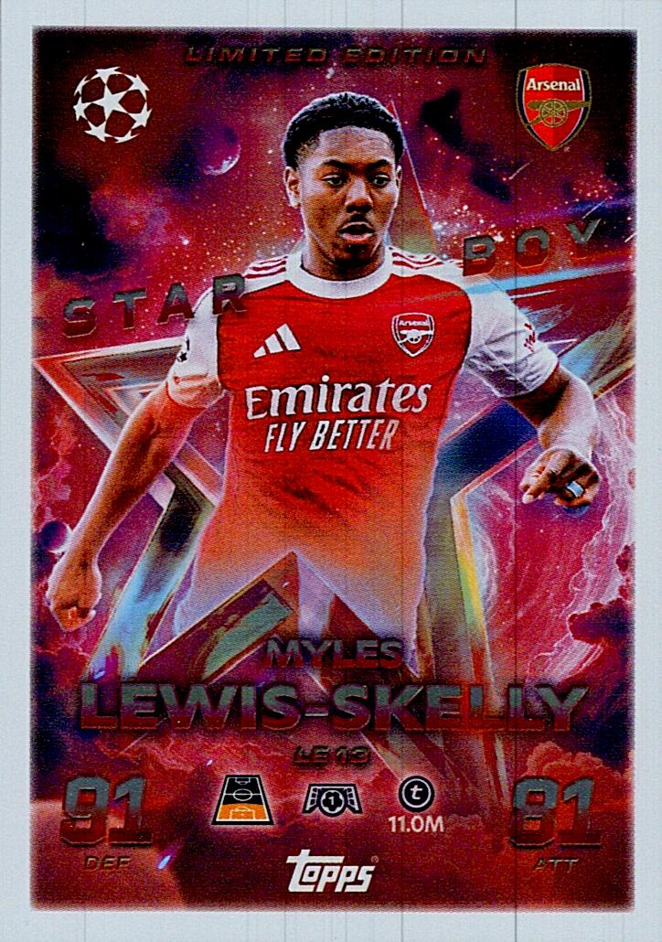 MATCH ATTAX CHAMPIONS LEAGUE 2025/2026 LEWIS-SKELLY LIMITED EDITION NºLE13