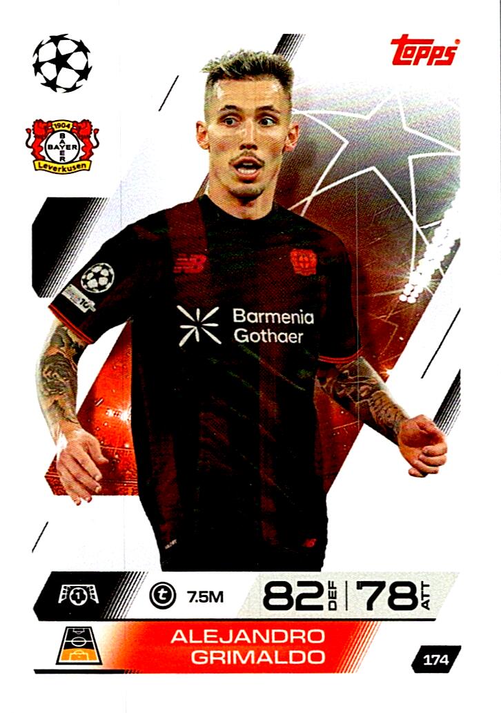 MATCH ATTAX CHAMPIONS LEAGUE 2025/2026 ALEJANDRO GRIMALDO Nº174
