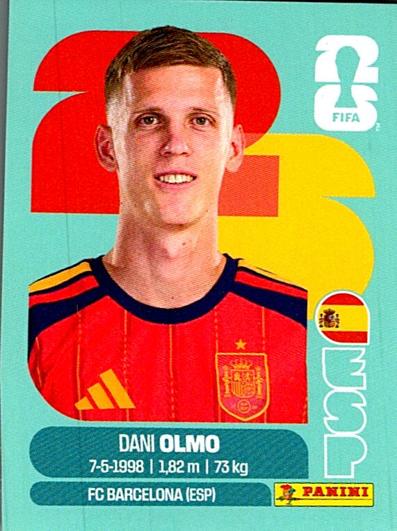 STICKERS FIFA WORLD CUP 2026 DANI OLMO NºESP 16