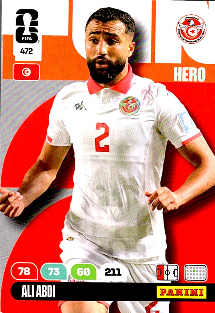 ADRENALYN WORLD CUP 2026 ALI ABDI TUNISIA Nº472