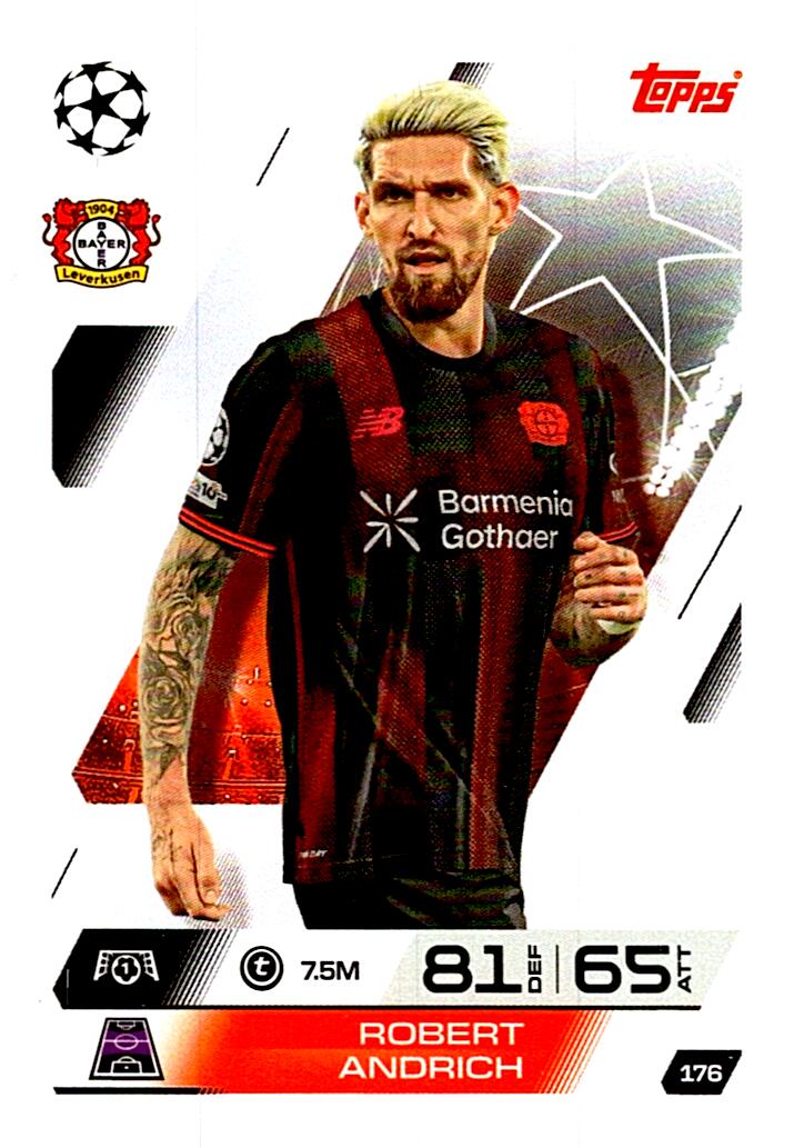 MATCH ATTAX CHAMPIONS LEAGUE 2025/2026 ROBERT ANDRICH Nº176